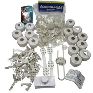 Lot Of Safety1st Child Baby Proof Variety Locks &Outlets Used Nails Not Included